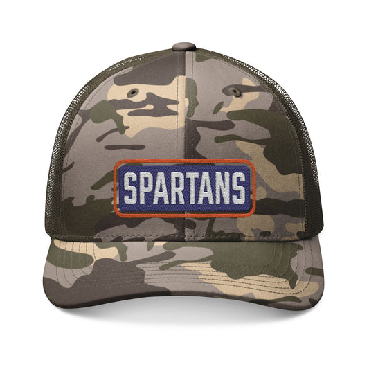 Spartans Embroidered Camouflage Trucker Hat