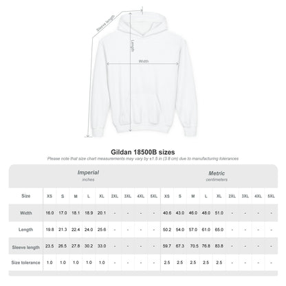 Spartan Red Logo Youth Gildan Hoodie