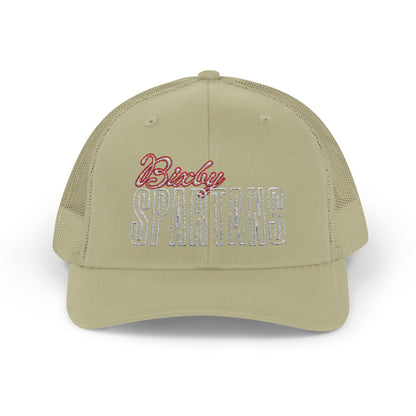 Bixby Spartan Cursive Embroidered Trucker Snapback