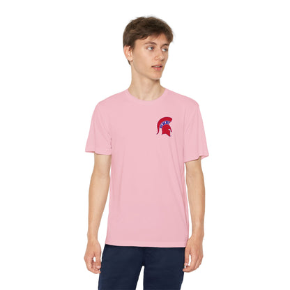 Spartan Red Logo Youth Sport-Tek Tee