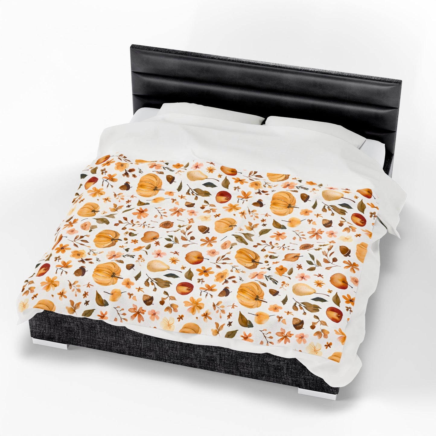 Autumn Vibes Velveteen Plush Blanket