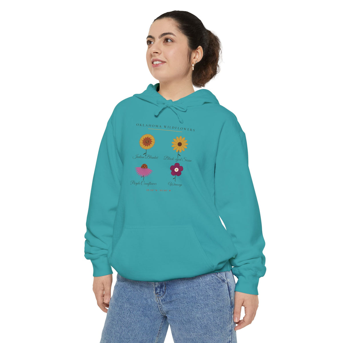 Oklahoma Wildflower Field Guide Hoodie | Comfort Colors