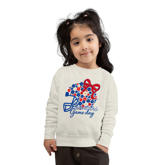Bixby Spartans Gameday Floral Helmet Toddler Rabbit Skins Sweatshirt