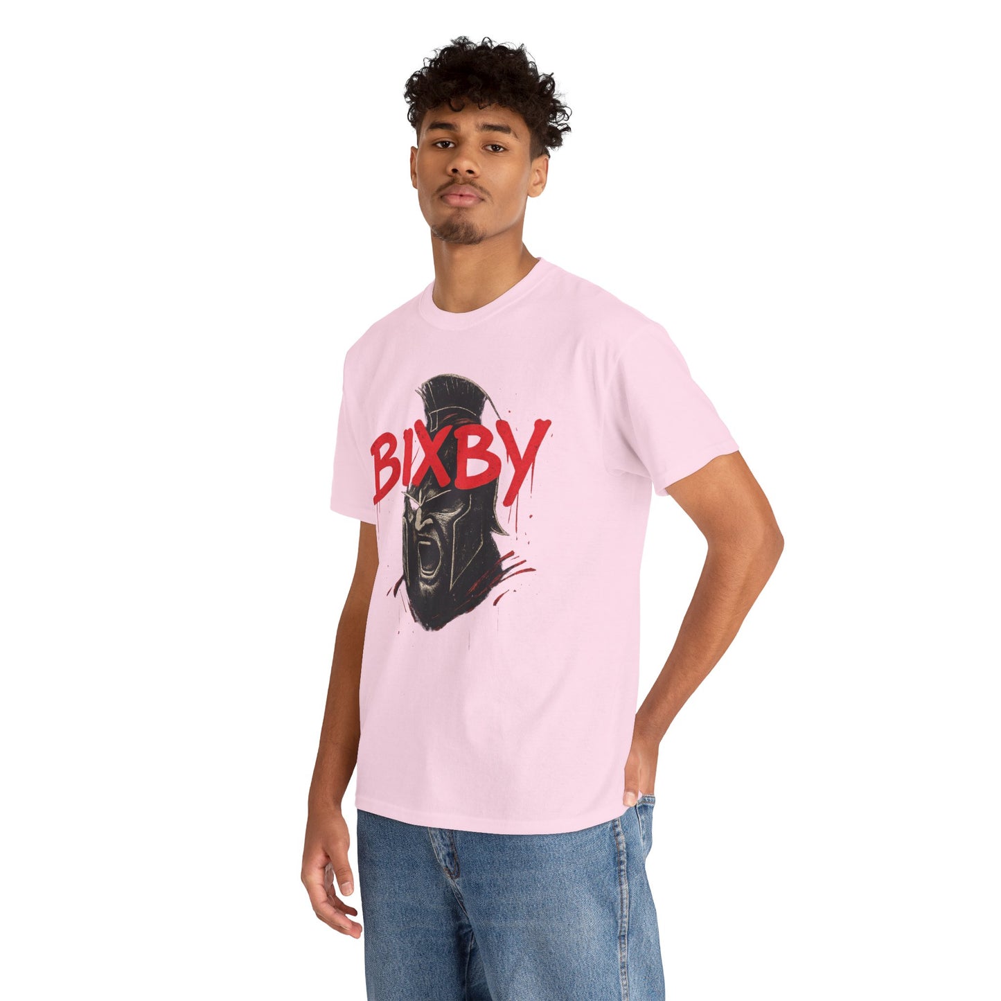 Bixby Spartan Helmet Chaos Gildan Tee