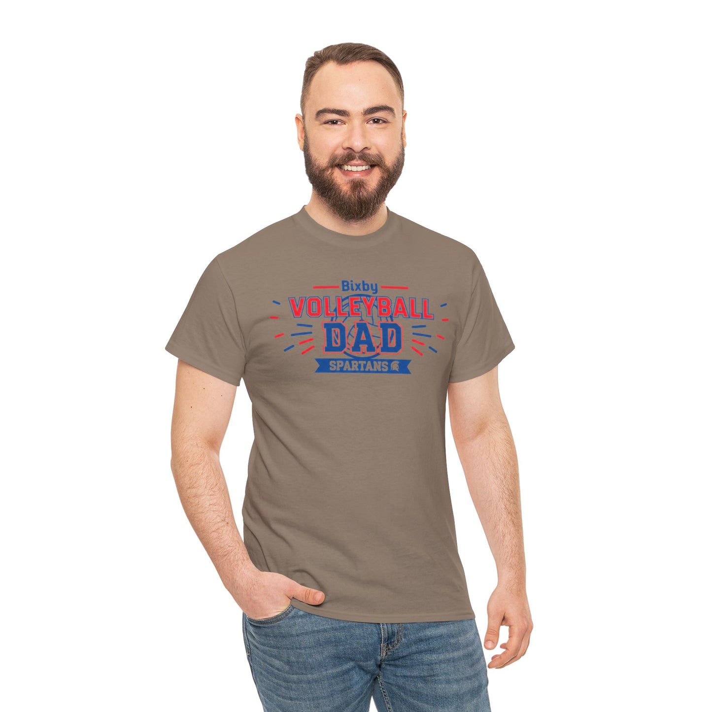 Bixby Spartan Volleyball Dad Tee
