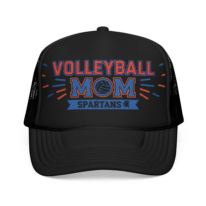Spartan Volleyball Mom Embroidered Foam Trucker Hat