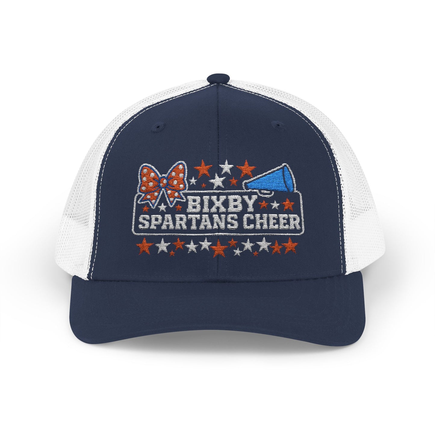 Bixby Spartans Cheer Embroidered Trucker Snapback