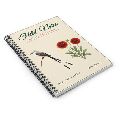 Bixby Oklahoma Notebook | Wildflower Field Notes Journal