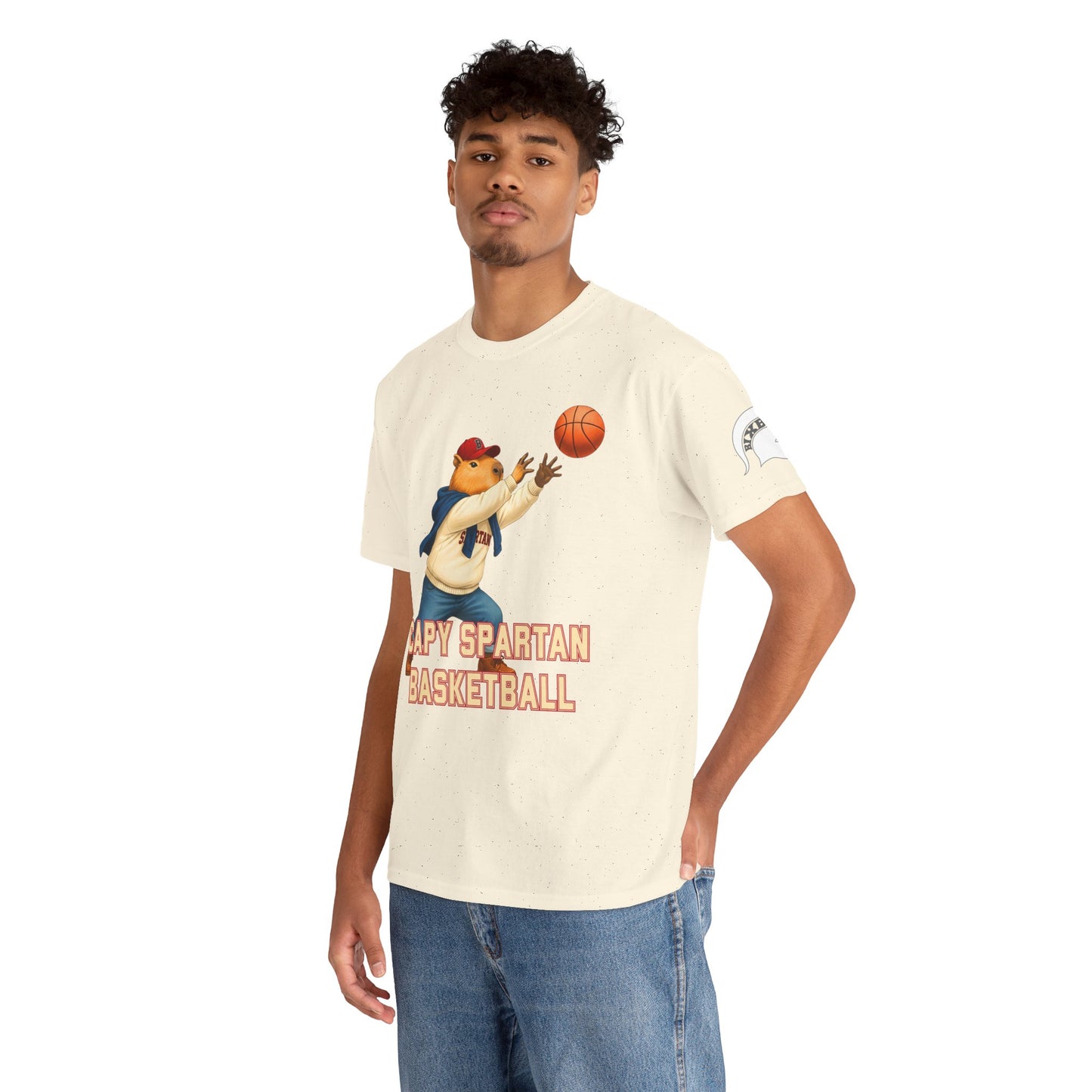 Capy Spartan Basketball Gildan Tee