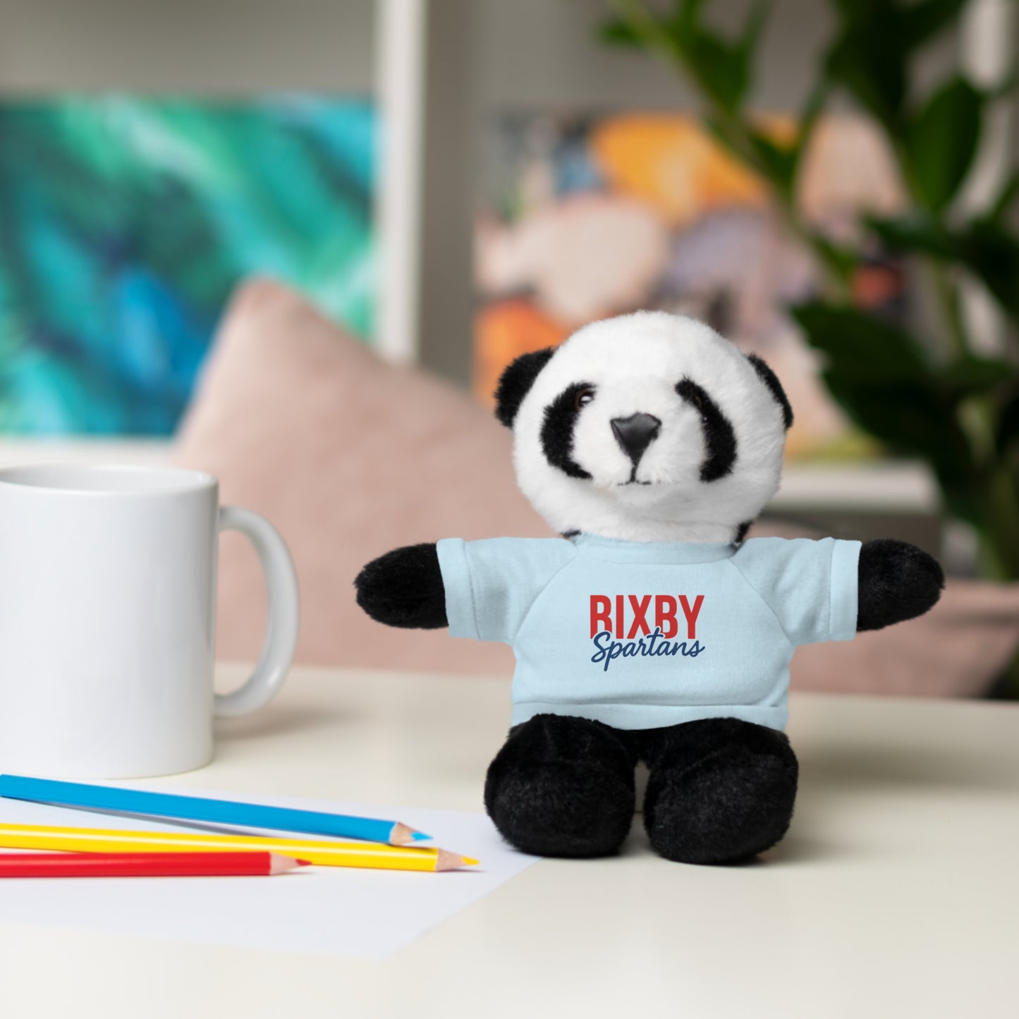 Bixby Spartans Stuffed Animal Logo