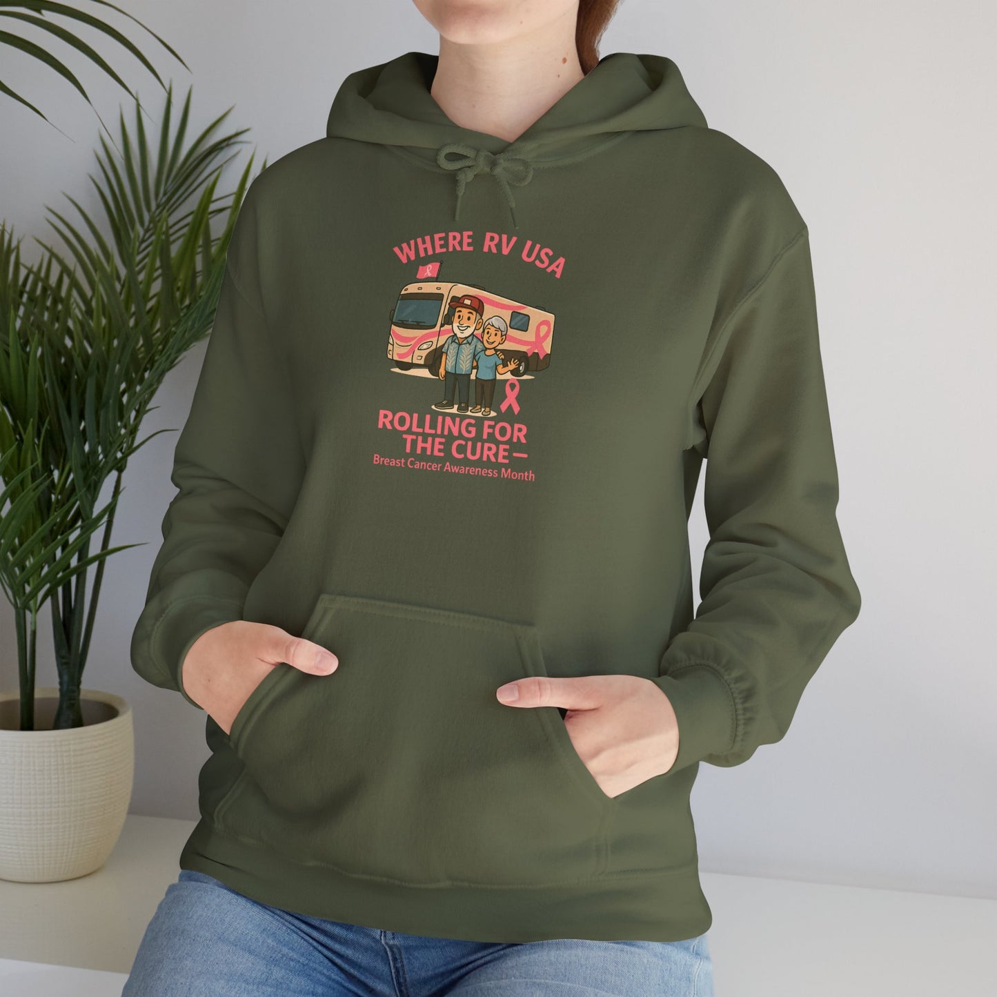 Where RV USA Breast Cancer Awareness Gildan Hoodie