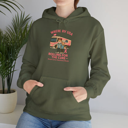 Where RV USA Breast Cancer Awareness Gildan Hoodie
