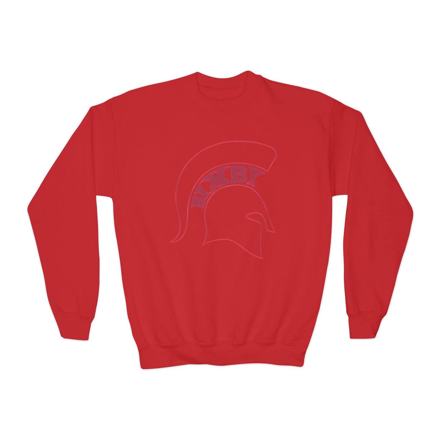 Youth Bixby Spartan Helmet Gildan Sweatshirt
