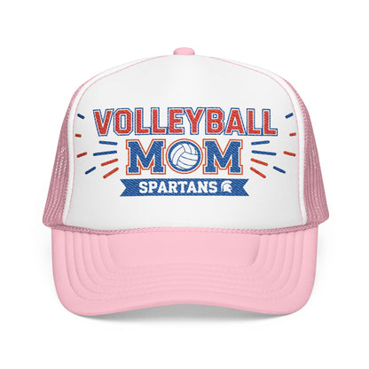Spartan Volleyball Mom Embroidered Foam Trucker Hat