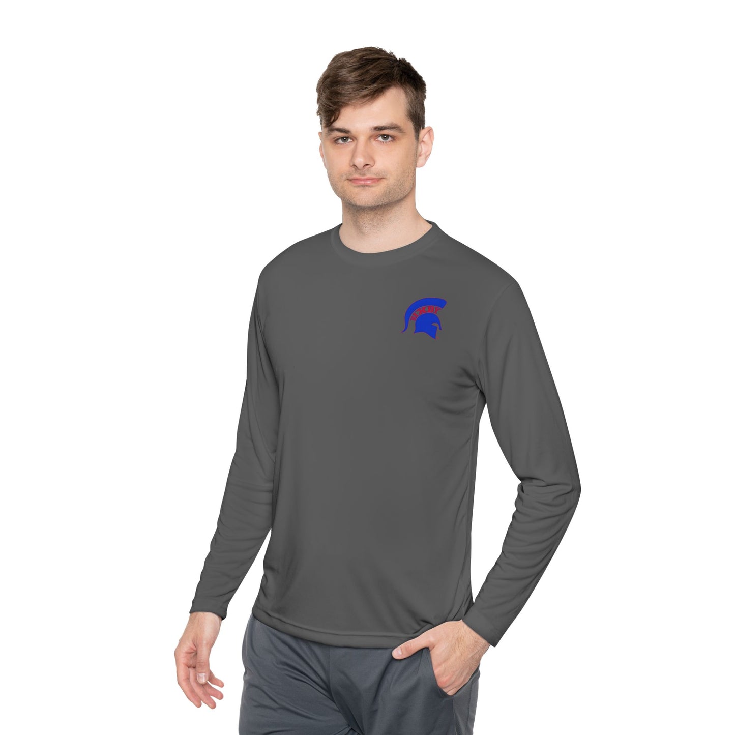 Spartan Blue Logo Long-Sleeve Sport-Tek Pullover
