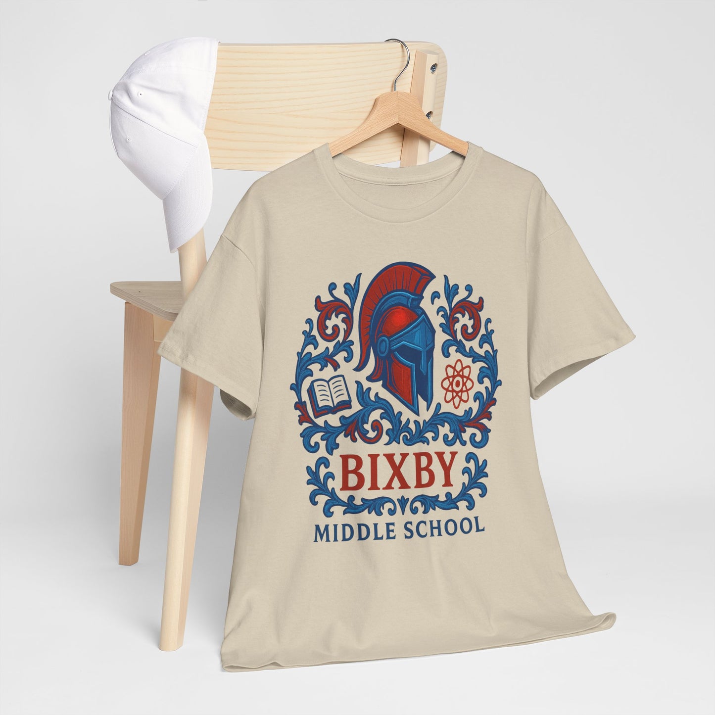 Floral Spartan Bixby Middle School Gildan Tee
