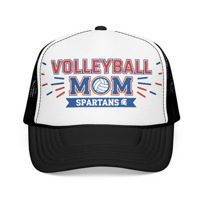 Spartan Volleyball Mom Embroidered Foam Trucker Hat