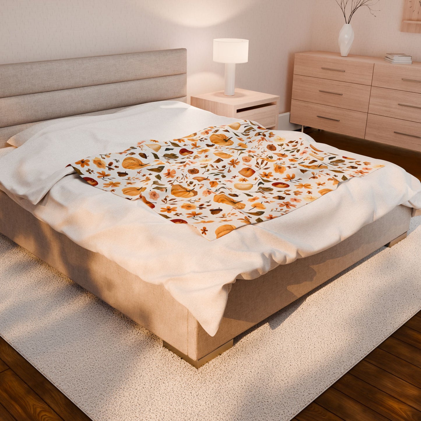 Autumn Vibes Velveteen Plush Blanket