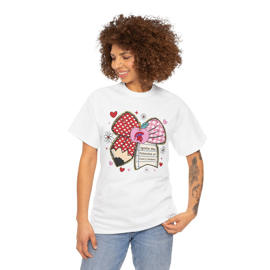 Personalized Teacher Appreciation Valentine's Day Gildan Tee
