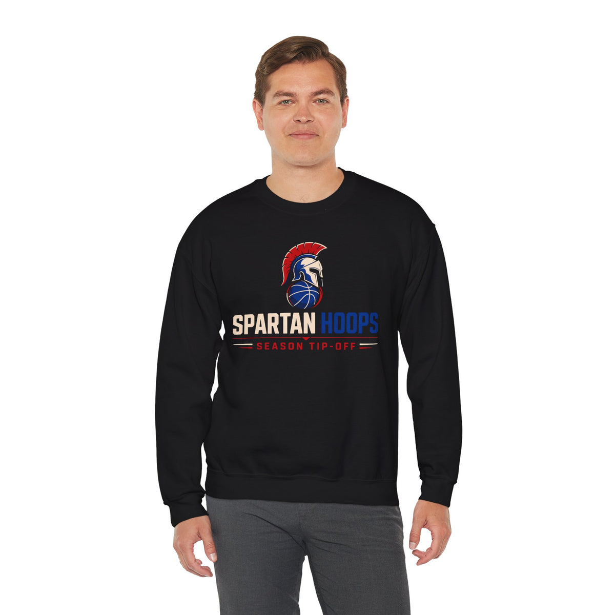 Bixby Spartans Hoops - Season Tip-Off Basketball Pullover Sweatshirt