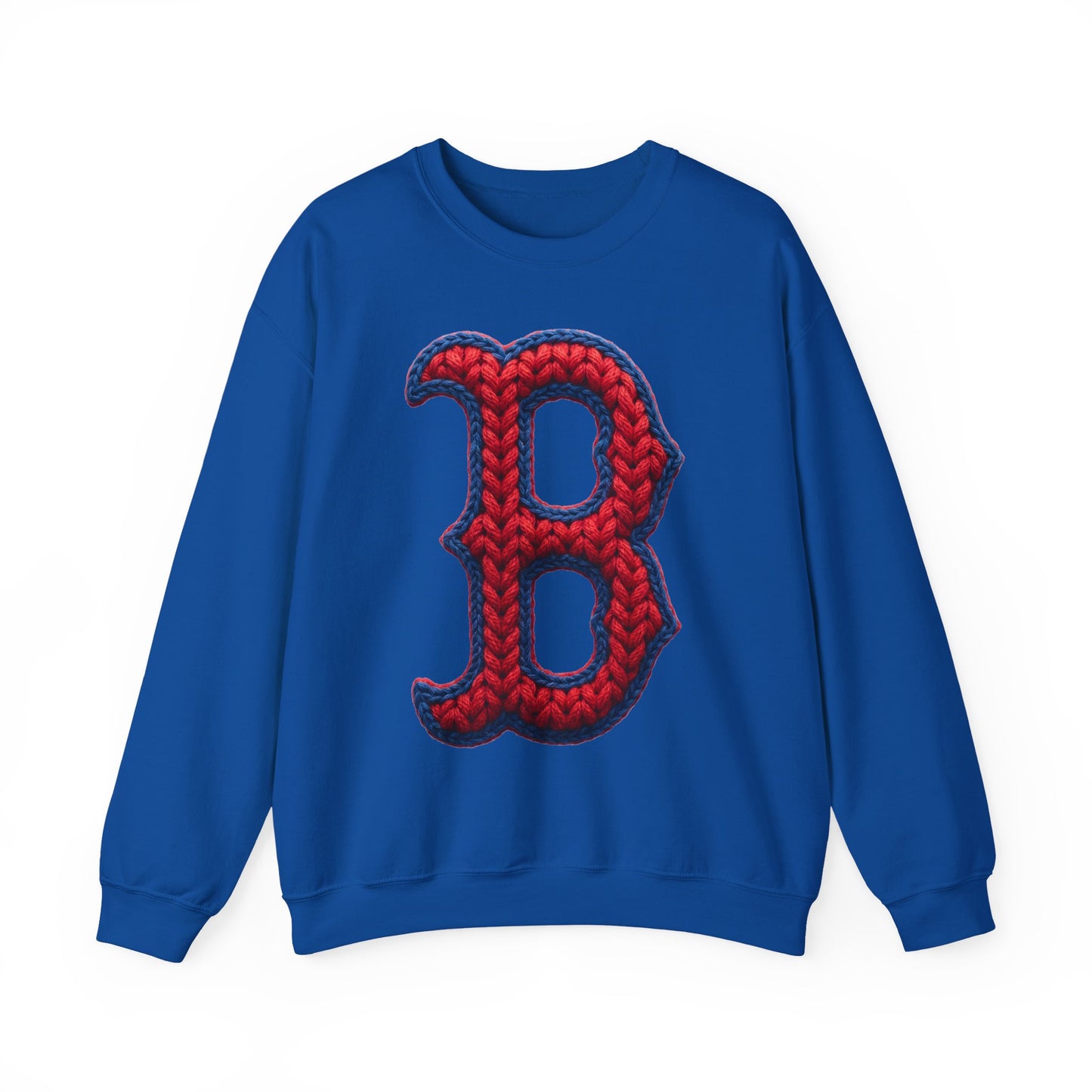 Spartan B Crewneck Knit-Print Gildan Sweatshirt