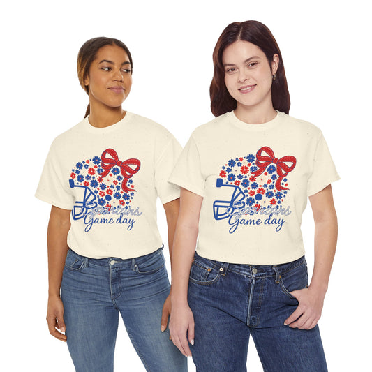 Bixby Spartans Floral Helmet Gildan Tee