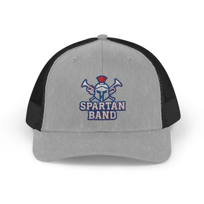 Spartan Band Embroidered Trucker Snapback