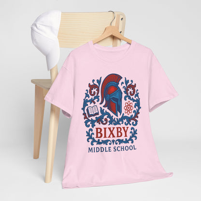 Floral Spartan Bixby Middle School Gildan Tee