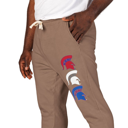 Bixby Spartan Logo Red White & Blue Comfort Colors Sweatpants