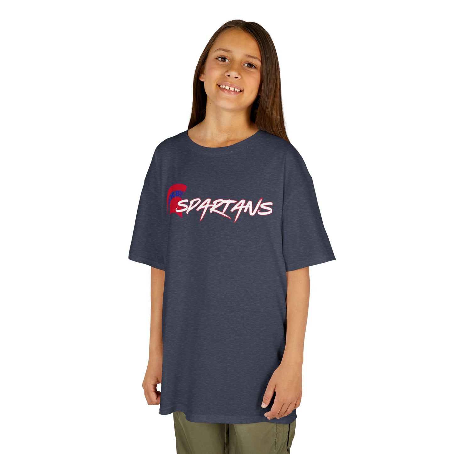 Spartans Red Logo Youth Gildan Tee