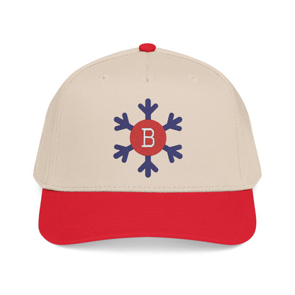 Bixby Spartans Snowflake B Embroidered Ball Cap, Winter Edition