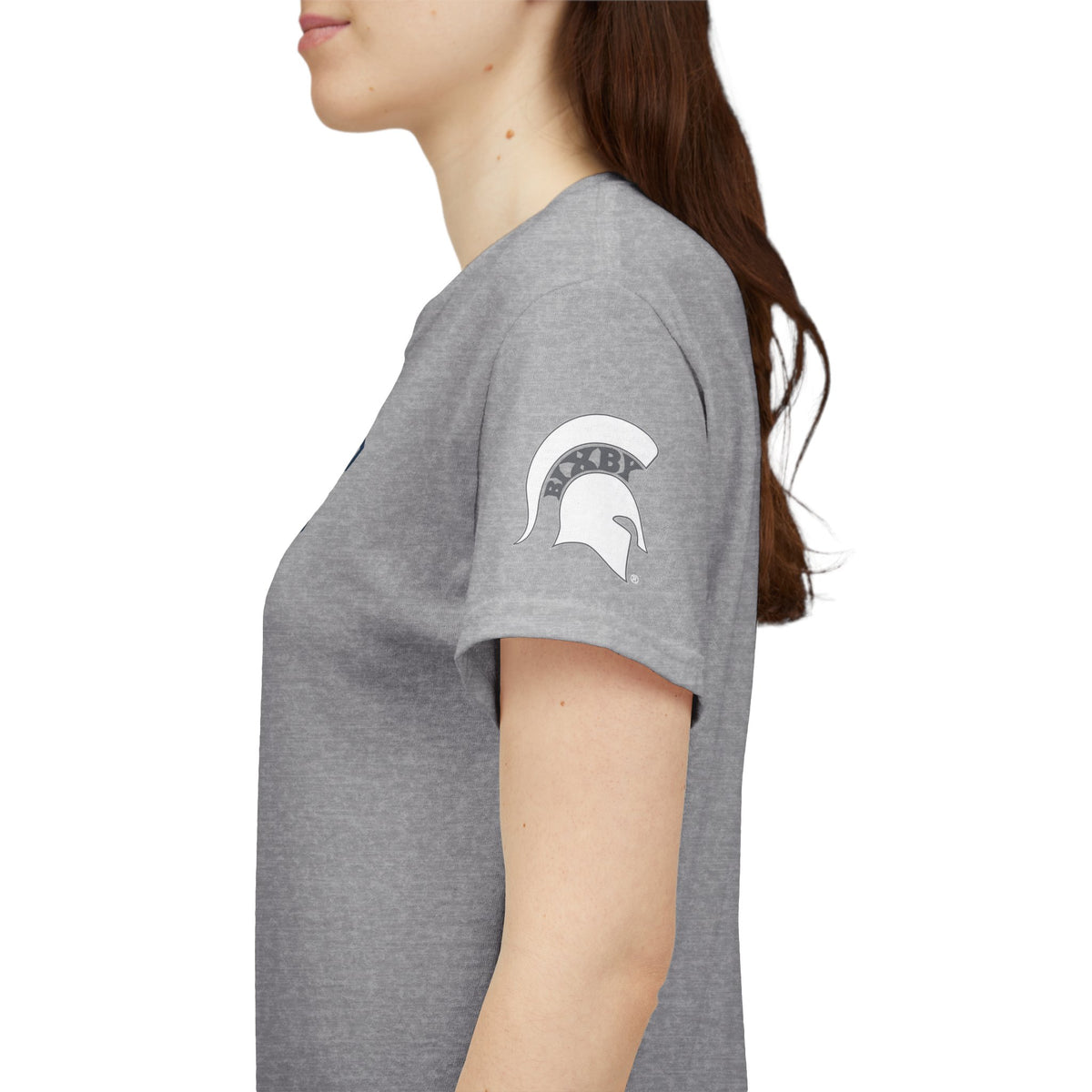 Bixby Spartans Athletic Letter Chest And Left Sleeve Tee