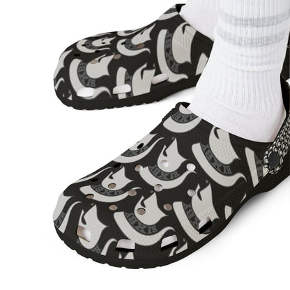 Spartan White Logo Crocs