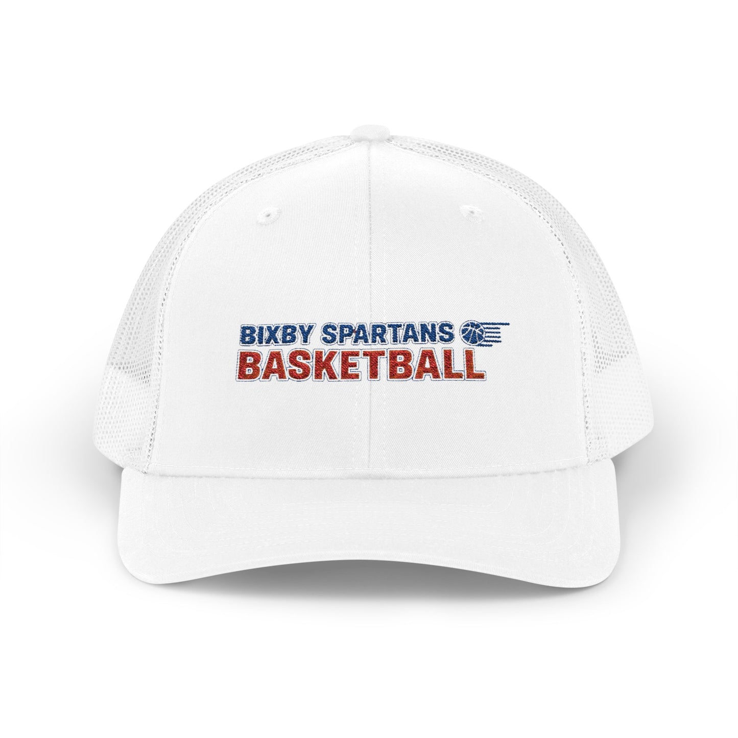 Bixby Spartans Basketball Embroidered Trucker Snapback