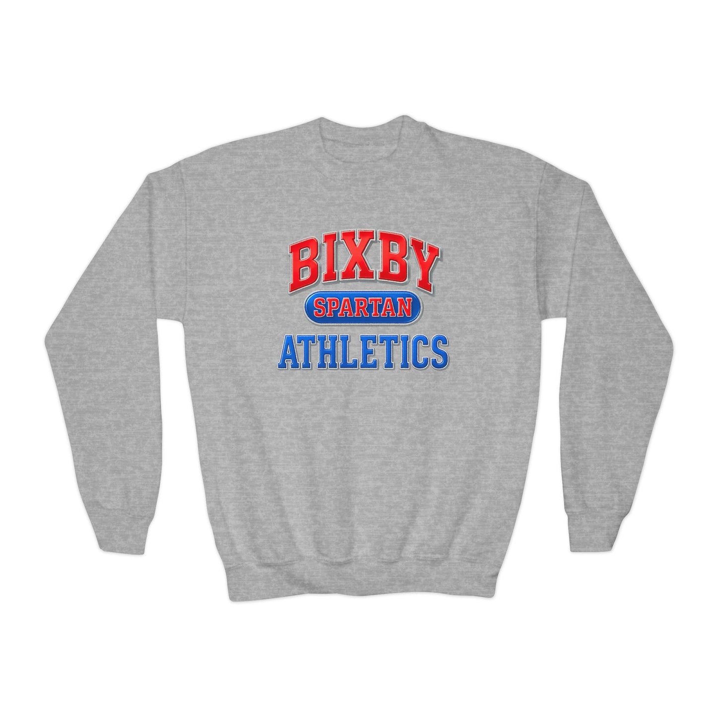 Bixby Spartan Athletics Youth Metallic Gildan Sweatshirt