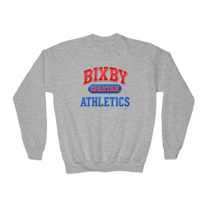 Bixby Spartan Athletics Youth Metallic Gildan Sweatshirt