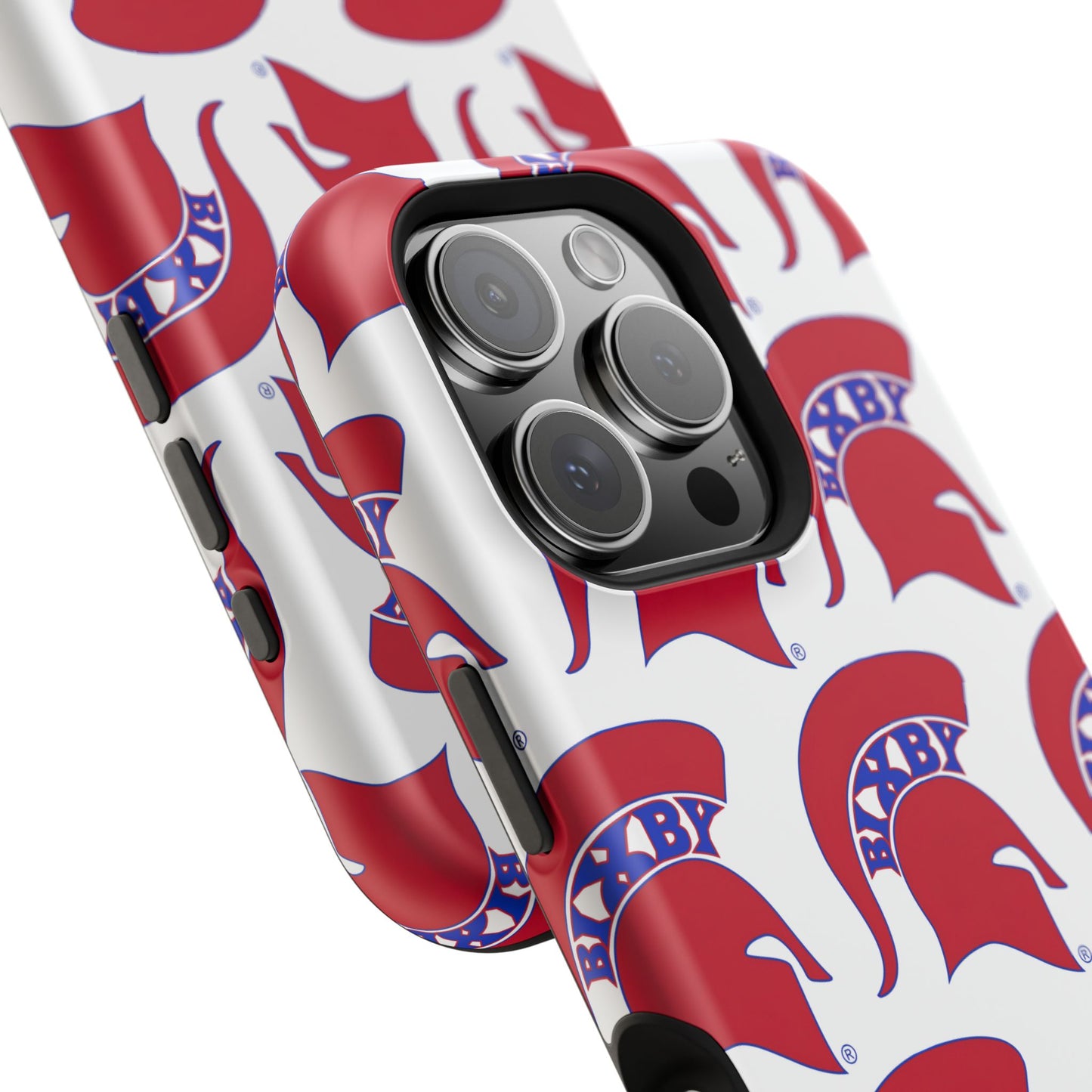 Bixby Spartan Red Logo Impact Resistant iPhone Case
