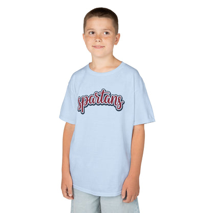 Spartans Retro Script Youth Gildan Shirt