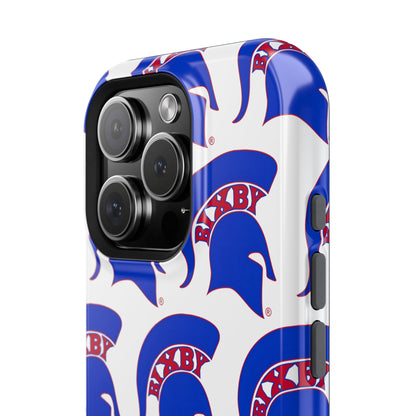 Bixby Spartan Blue Logo Impact Resistant iPhone Case