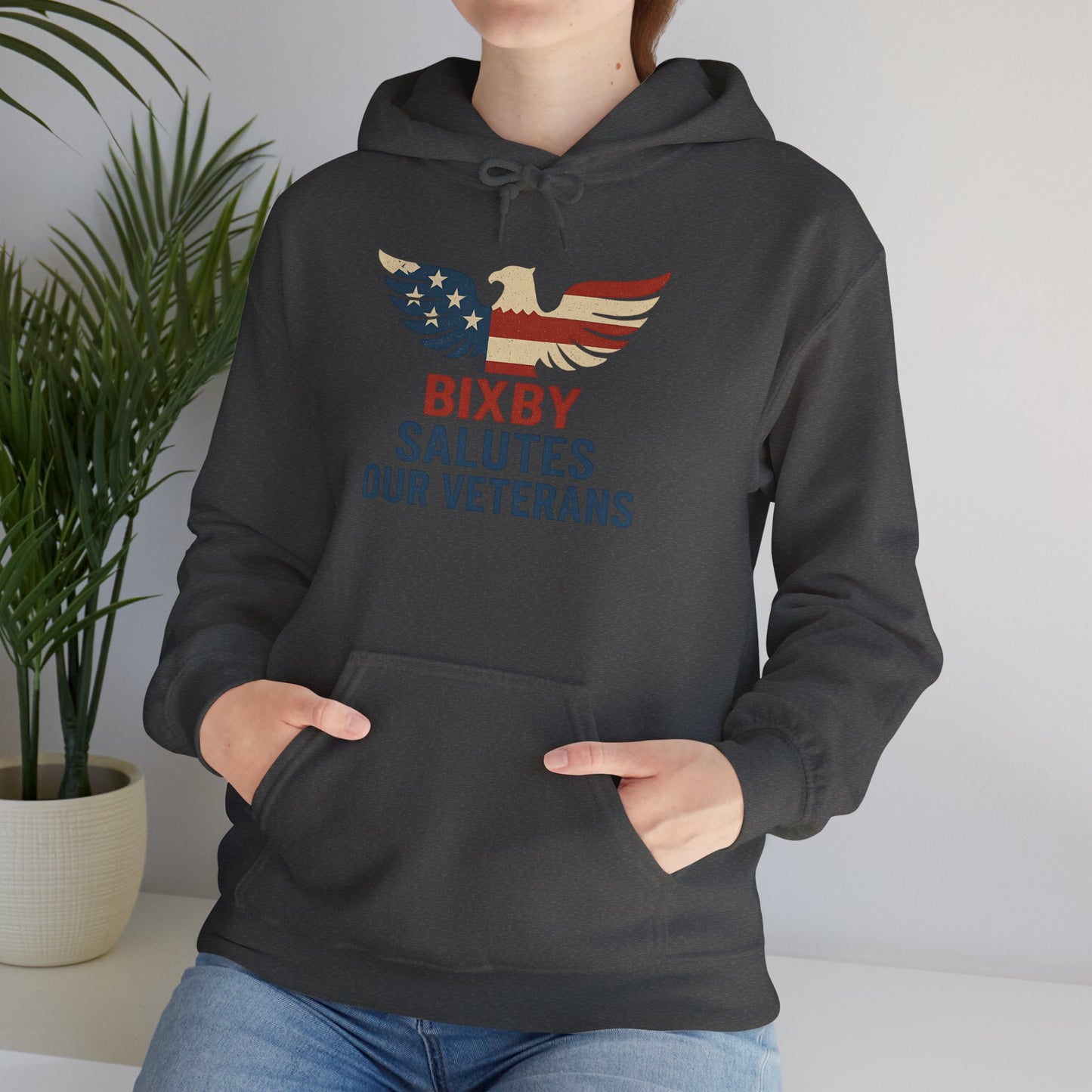 Bixby Salutes Our Veterans Gildan Hoodie