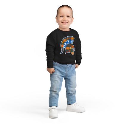 Bixby Spartans Pumpkin Patch Helmet Toddler Sweatshirt – Little Spartan Fall Crewneck