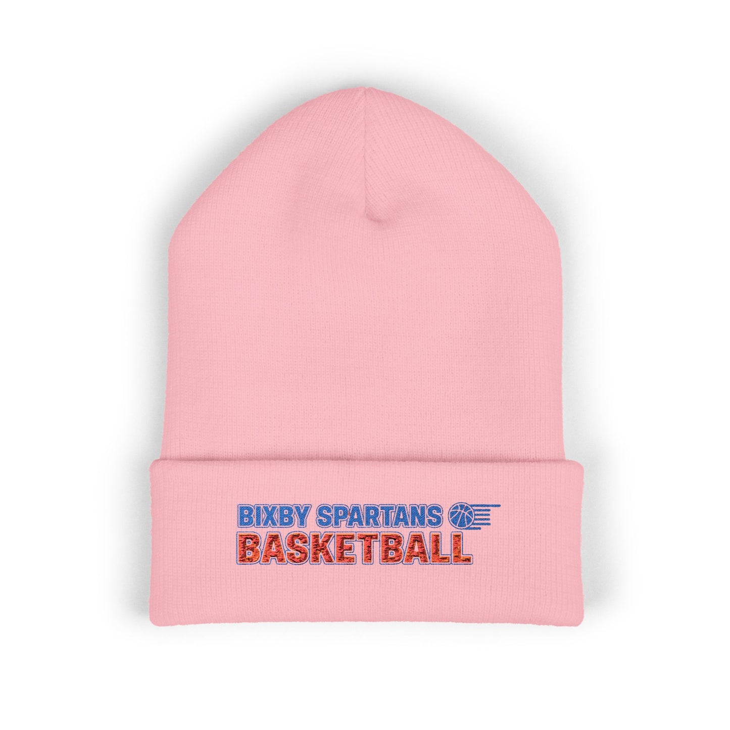 Bixby Spartan Basketball Embroidered Beanie