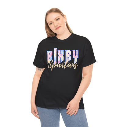 Bixby Spartans Retro Pastel Floral Print School Spirit