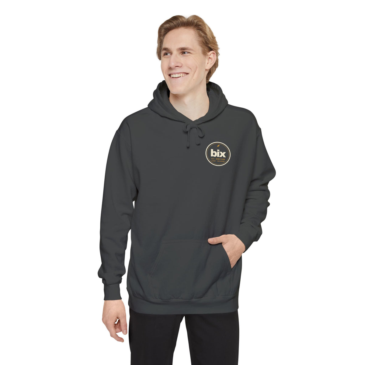 bix Stamp Left-Chest Hoodie