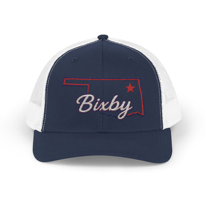 Bixby OK Embroidered Trucker Snapback Hat