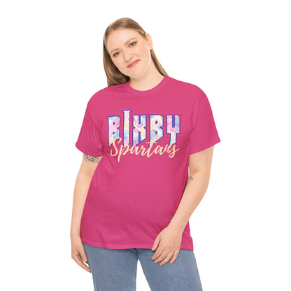 Bixby Spartans Retro Pastel Floral Print School Spirit
