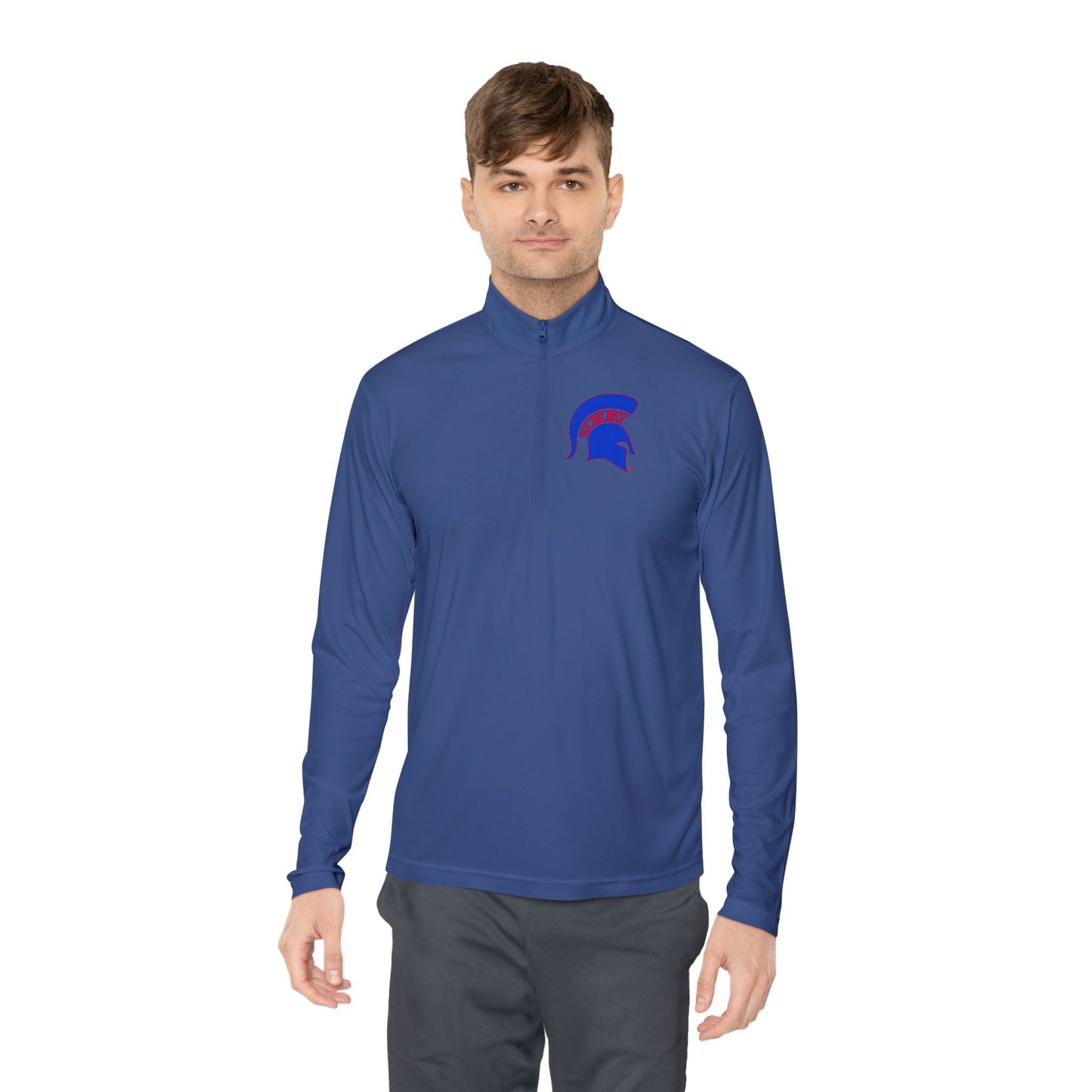 Spartan Blue Logo Sport-Tek Quarter-Zip Pullover