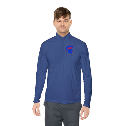 Spartan Blue Logo Sport-Tek Quarter-Zip Pullover
