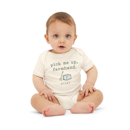 Pick Me Up, Farmhand Baby Bodysuit