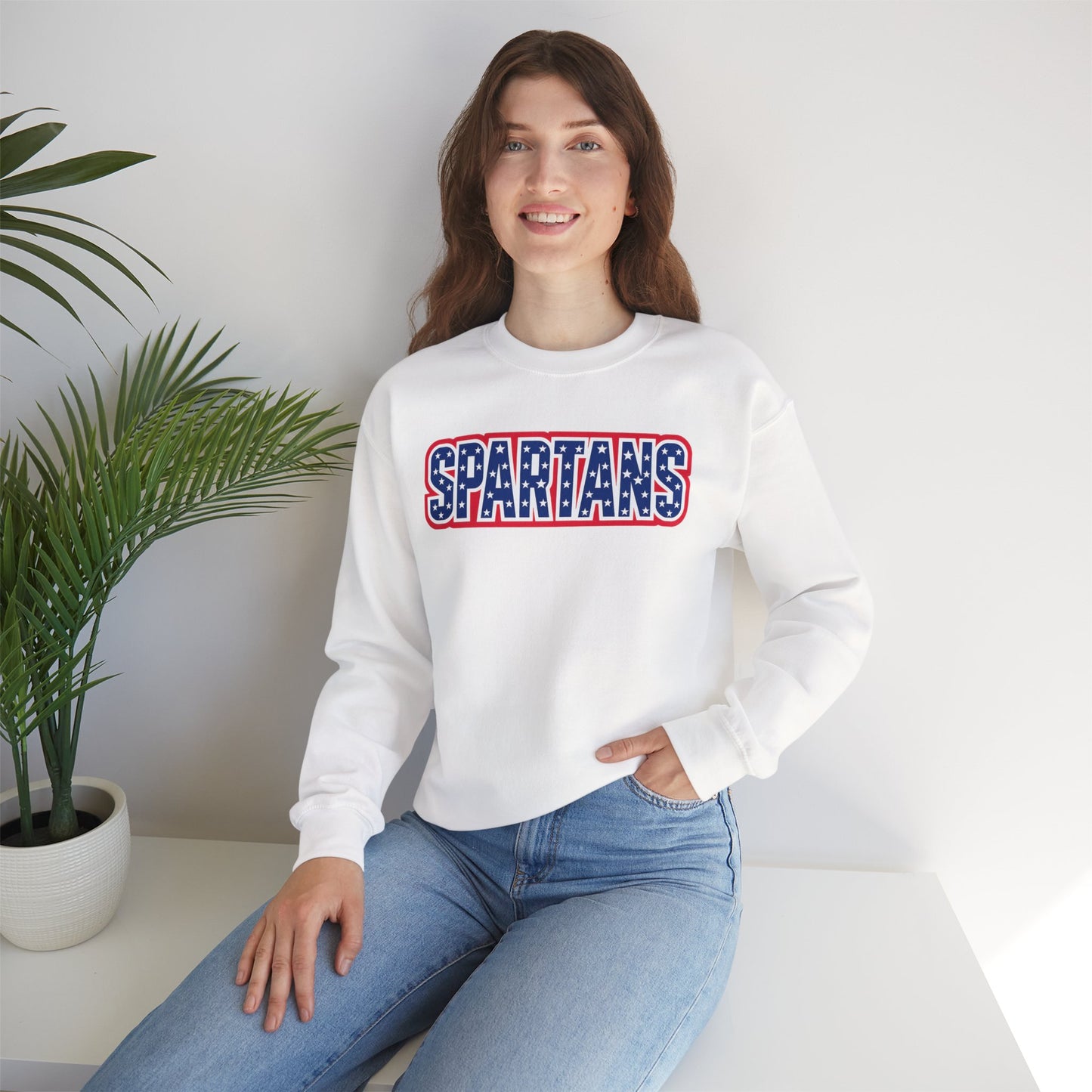 Spartans Patriotic Gildan Sweatshirt